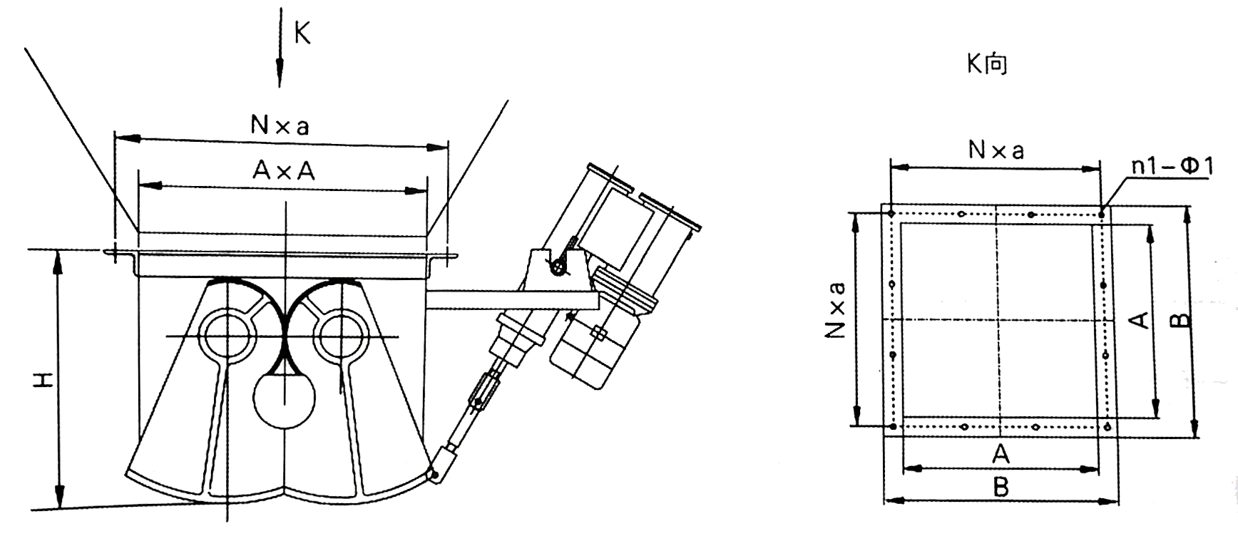 DEZ-B-II型電液動(dòng)腭式閘門