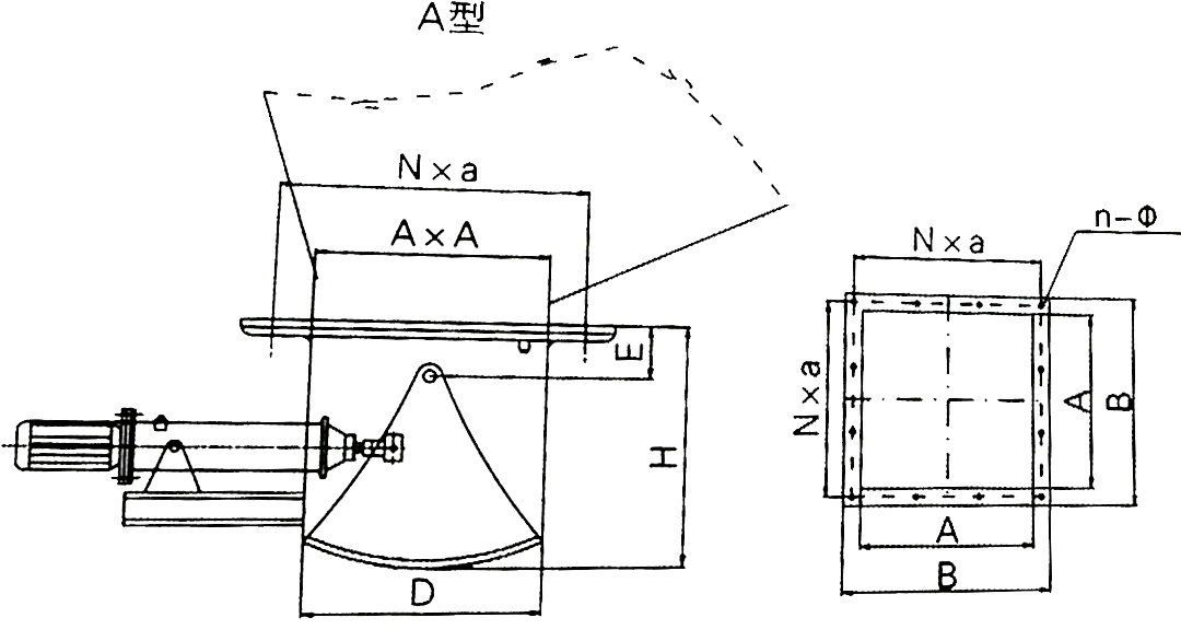 DSZ-A-II型電液動扇形閘門